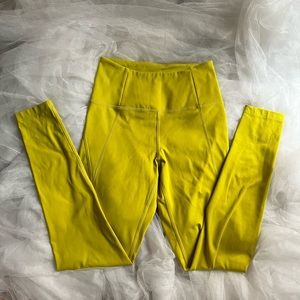 GF collective Chartreuse Compressive High-Rise Legging